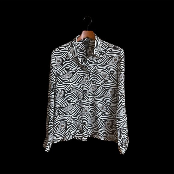 Silk button up blouse by ColorFx - Picture 2 of 6